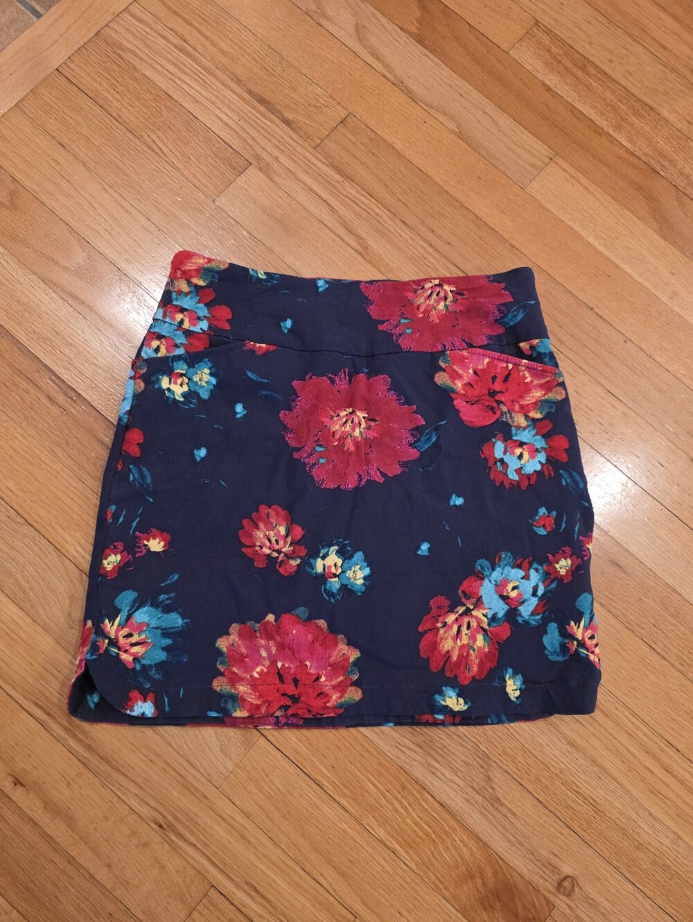 Tribal Floral Skirt With Pockets